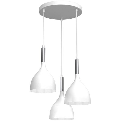  Luster na sajli NOAK 3xE27/15W/230V bela/hrom Cene