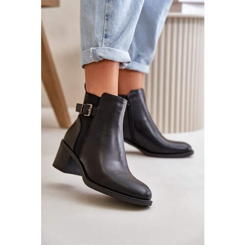 Kesi Women&amp;#039;s insulated ankle boots with buckle black Nevillira Slike