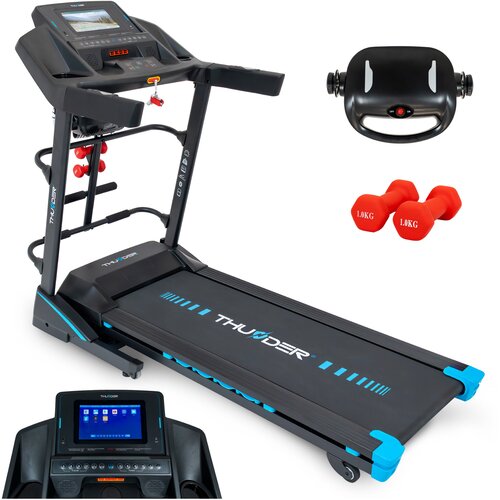 THUNDER Napredna teka&amp;scaron;ka steza RONX-DS-TFT-BLACK &amp;ndash; 3 HP, 18 km/h, 15-stopenjski naklon, 10,1&amp;quot; TFT Android, (5000334872) Slike