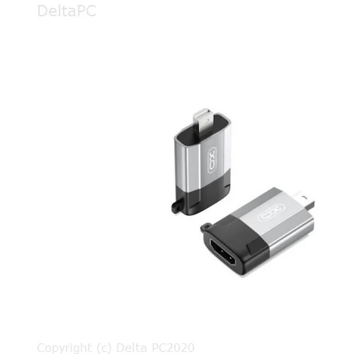 XO adapter GB015 mini Displayport - HDMI 4K gray