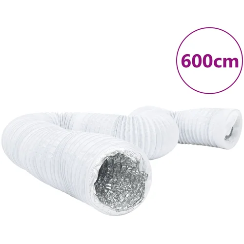 vidaXL Ventilacijski kanal od aluminija i PVC-a 6 m Ø 15 cm