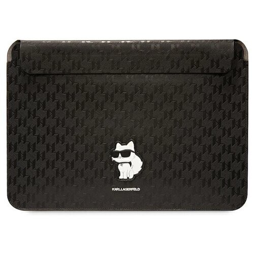 Karl Lagerfeld SAFFIANO MONOGRAM CHOUPETTE ETUI ZA 14" PRENOSNIK ČRNA, (21922276) Cene
