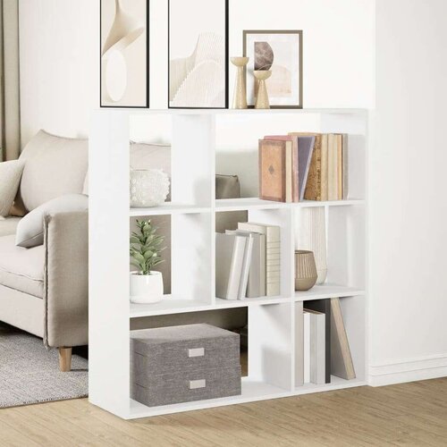 vidaXL Sobna pregrada / regal za knjige bijeli 102x29x103,5 cm drveni Cijene