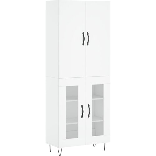 Maison Chic Visoka omara - Komoda - Predalnik bela 69,5x34x180 cm inženirski les, (21720842) Slike