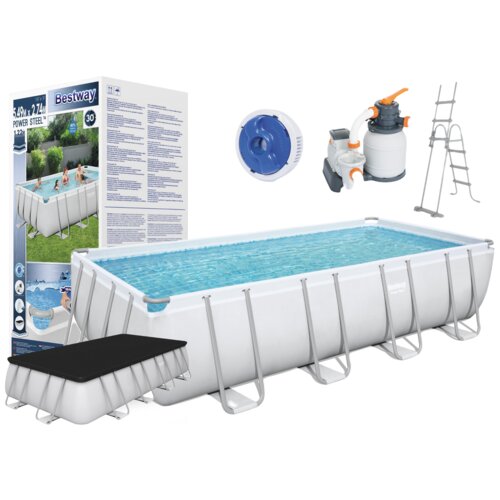 Bestway Pravokutan bazen Power Steel 549*274*122 cm - pje&amp;scaron;čana pumpa Slike