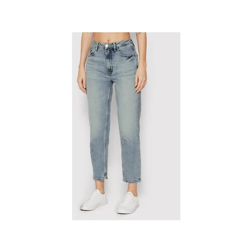 Guess Jeans hlače W2YA21 D4NH6 Modra Mom Fit