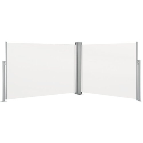 vidaXL Zložljiva stranska tenda krem 100x1000 cm Cene