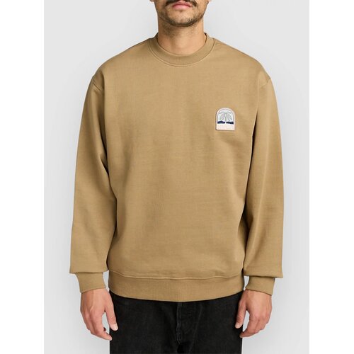 Rvca Palm Crest Crew Pulover iz flisa coyote Cene