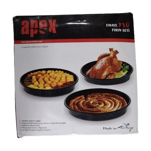 Apex emajlirane okrugle tepsije 3/1 Cene