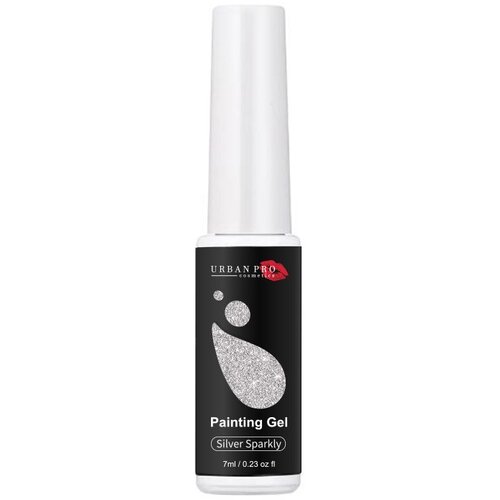 Urban PRO - PAINTING Gel - Silver Sparkly 7ml Slike