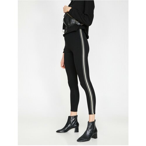 Koton Women&amp;#039;s Black Striped Leggings Slike