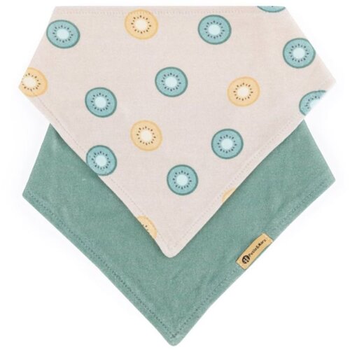Petite&Mars Luke marama podbradak 3m+ 2 kom, Beige Kiwis/Misty Green Cijene
