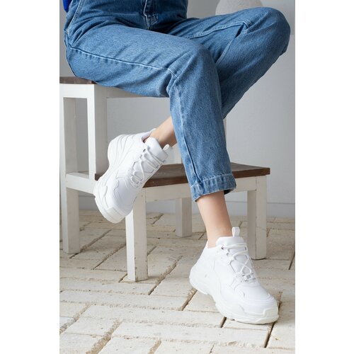 İnan Ayakkabı WOMEN'S WHITE SNEAKER SNEAKERS Y5623 Slike