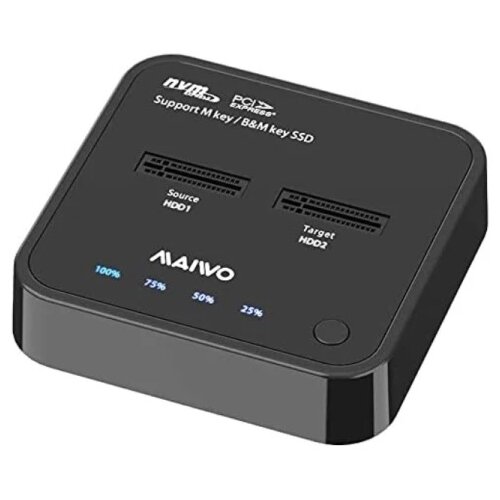 Maiwo SSD docking station K3016P2 USB-C - 2 x M.2/NvMe/Clone Cene