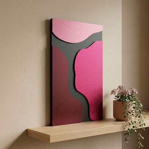 WALLXPERT Rhodes - 40 x 68 Multicolor Decorative Framed MDF Painting Cene