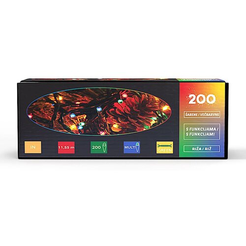  Lučke, 200 riž večbarvne, z, (20824716) Slike