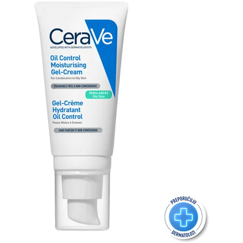 CeraVe Oil Control Moisturising Gel-Cream vlažilna gel krema za mešano kožo 52 ml