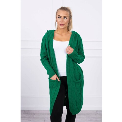 Kesi Sweater with hood and pockets light green Slike
