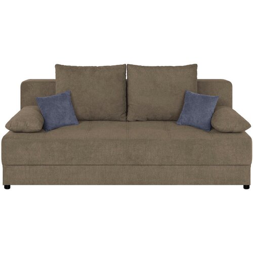 P &amp;amp; B ZOFA S POSTELJNO FUNKCIJO, rjava tekstil, leseni material Slike