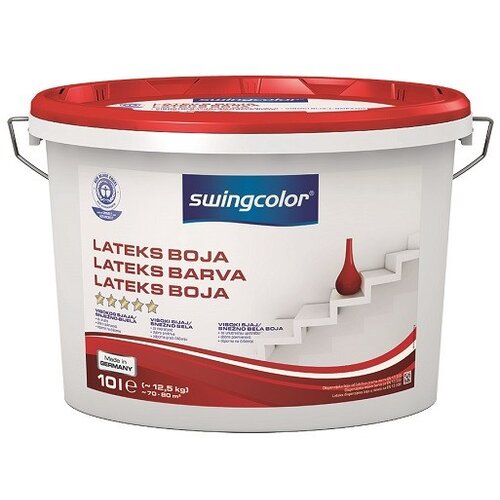 SWINGCOLOR Notranja lateks barva SCHNEWEISS (barva: bela, 10 l, visok sijaj) Slike