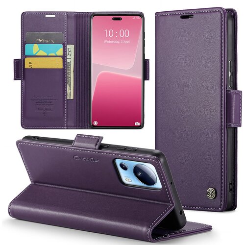 INORCO CASEME 023 serija za Xiaomi 13 Lite/Civi 2 5G torbica za telefon proti praskam, RFID blokiranje preklopna preklopna preklopna prevleka iz PU usnja, (22036004) Cene