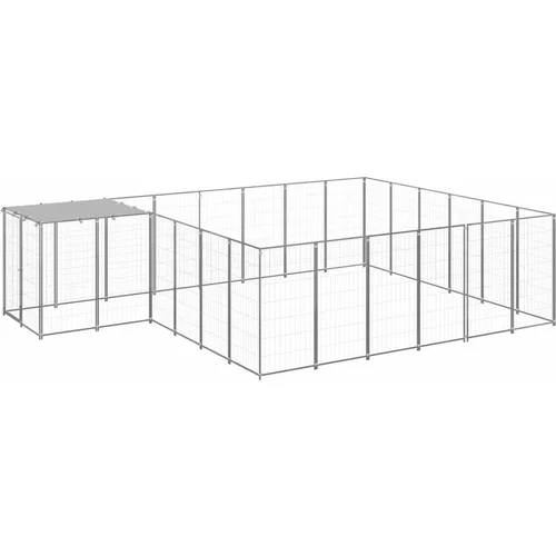  Kavez za pse srebrni 12 1 m² čelični