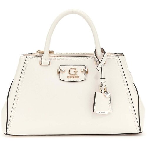 Guess Ročne torbice Nastra Society Satchel Bela Slike