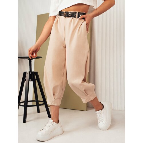 DStreet Women's fabric trousers BLAYS, dark beige Slike