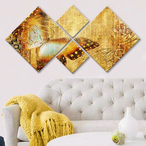 Wallity slika 4MDF12768063, 60x115 cm, 4 dela Cene