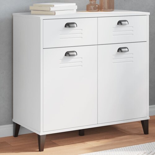 vidaXL Komoda VIKEN bela 80x40x80 cm trdna borovina Cene