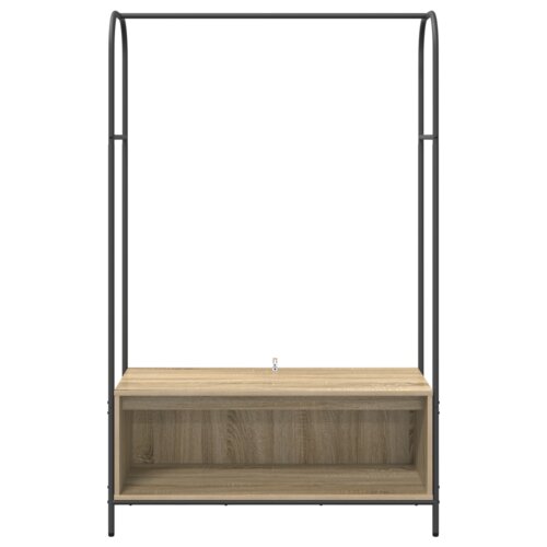 VidaXL Stojalo za oblačila s policami Sonoma hrast 100x44x160 cm Slike