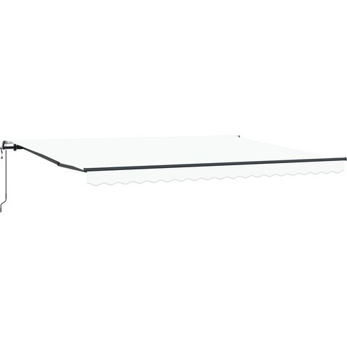 vidaXL Avtomatska Retraktibilna tenda Bela 450x300 cm, (22150279) Cene