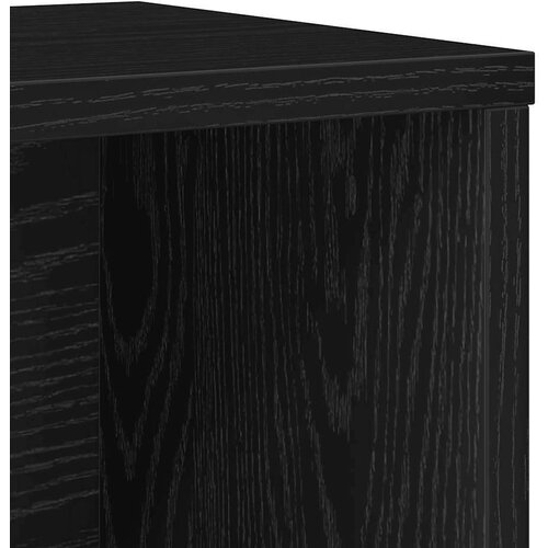 VidaXL Regal za knjige crni hrasta 60x24x76,5 cm od konstruiranog drva Slike