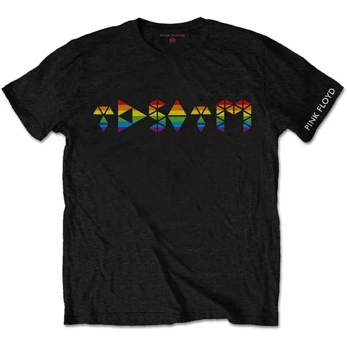 Pink Floyd Majica Dark Side Prism Initials Unisex Črna XL