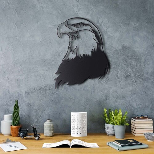 Wallity Zidna dekoracija Noble Eagle, 38 x 44 cm, Crna Cene
