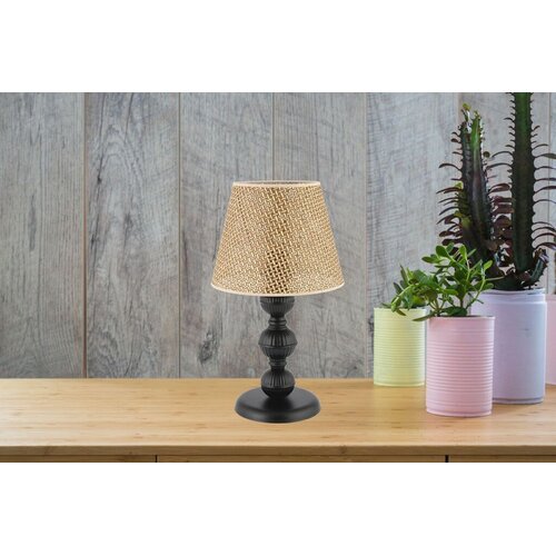 Opviq Stona lampa 301 Hazeran, 60 W, 45 cm, Krem Slike