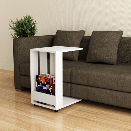 Woody Fashion Klub sto Edi 37x60x45cm Bijeli Cene
