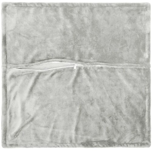  Presvlaka za jastuk 6 kom. HOUTEN Svjetlosiva 55 x 55 cm Flanel - Dizajn s paspulom Svjetlosiva 55 x 55 cm Slike