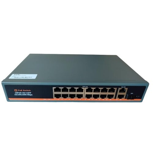 ExeLink SFG1219DP neupravljvi switch 16x10/100 base-tx(poe/poe+) 2x10/100/1000 base-t, 1x1000 base-x sfp porta Cene