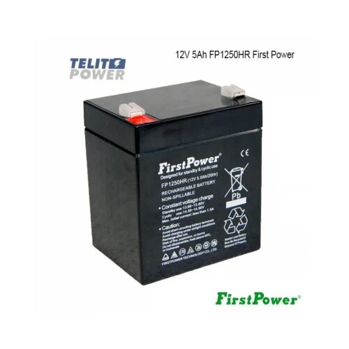 FirstPower 12V 5Ah FP1250HR terminal T2 Slike