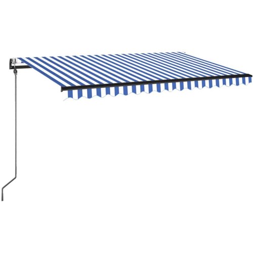 Tenda na automatsko uvlačenje 450 x 350 cm plavo-bijela Slike