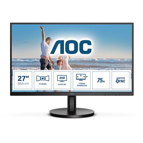 AOC Q27B3MA - B3 series - led monitor27&quot; 2560 x 1440 qhd @ 75 hz va 250 cd/m² 4000:1 4 ms hdmi displayport speakers black Q27B3MA 4038986180429 - Q27B3MA Cene