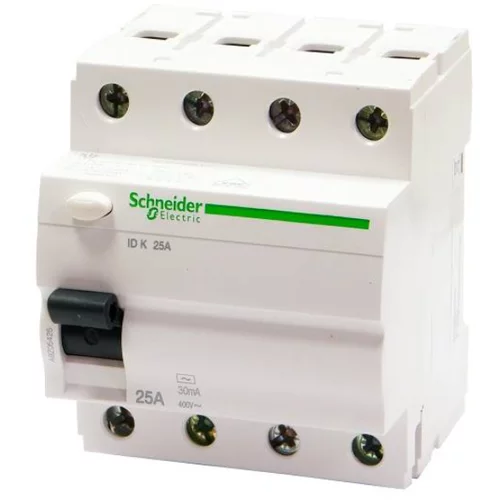 Schneider Odklopnik na diferenčni tok Acti 9 ID K 25A 4P AC (25 A, 30 mA, IP20)