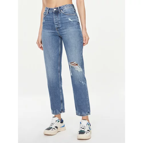 Tommy Hilfiger Jeans hlače Classic WW0WW40041 Modra Straight Fit