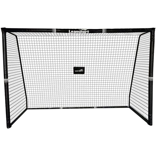  Metalni nogometni gol s mrežom i za&amp;scaron;titom na stupovima 180 &amp;times; 120 &amp;times; 60 cm - crni Slike