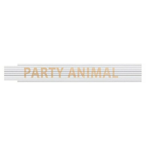 HEKA Zložljivi meter (Dolžina: 2 m, Bela, Natis: PARTY ANIMAL) Cene