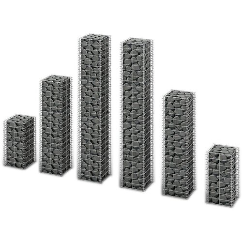 VidaXL Gabion 6 kosov pocinkana žica Slike