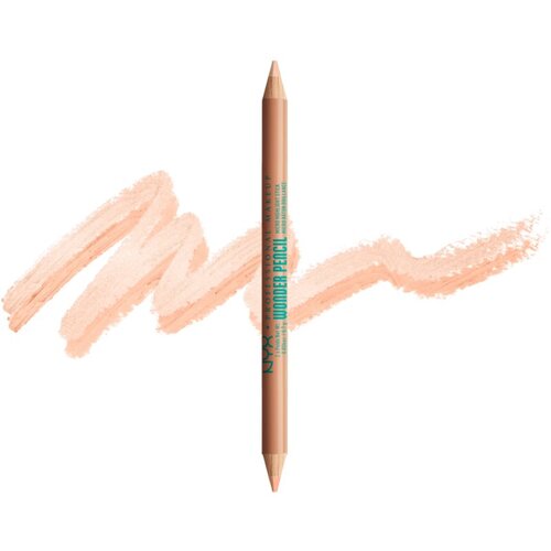 NYX Professional Makeup Wonder Pencil obojestranski svinčnik za oči odtenek 03 Medium Peach 2x0,7 g Slike