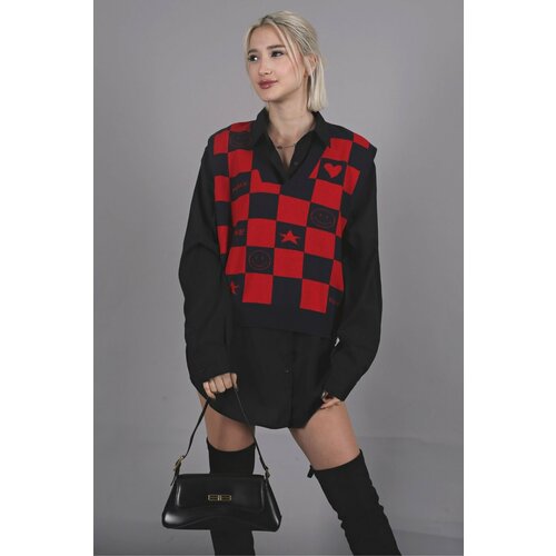 Madmext Sweater - Red - Regular fit Slike