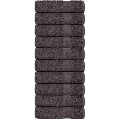 vidaXL Kopalne brisače 10 kos FROGN antracit 100x150 cm 100% bombaž Cene
